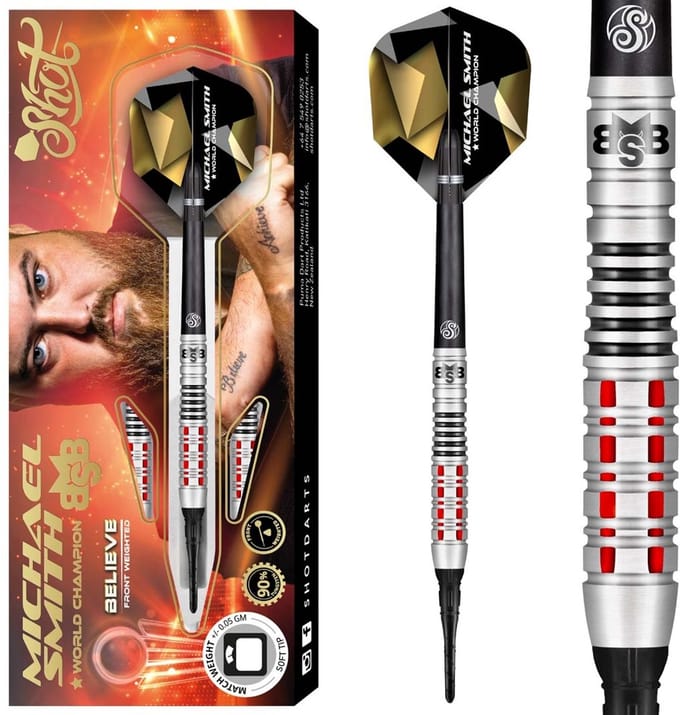 Shot Michael Smith Believe 90% - Soft Tip Darts
