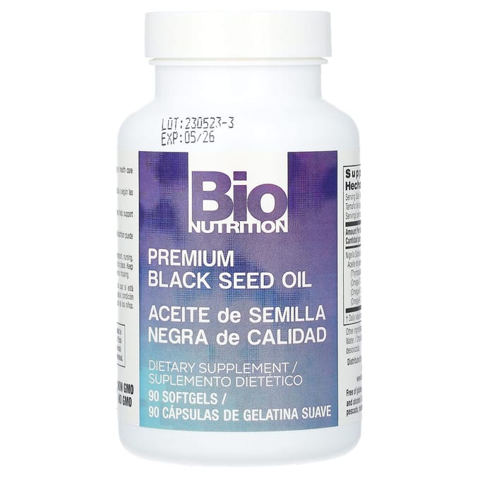 Premium Zwarte Komijnzaadolie, 90 Softgels (500 mg per zachte capsule)