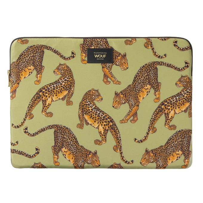 Wouf Daily Laptophoes 15-16 inch - Laptopsleeve - Avo Leopard