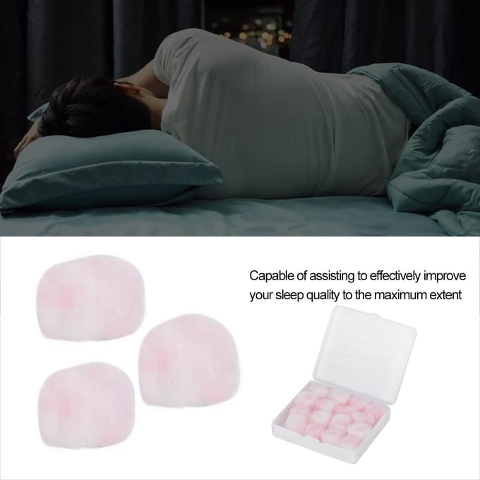 Bouchons d'oreille en coton ciré à réduction de bruit et étanches pour adultes et enfants - Protection auditive white