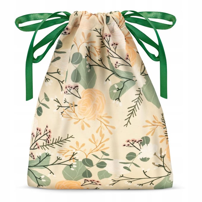BOHO Polyester Zakje 15x20cm - Groen Koord, Ideaal voor Sieraden & Cadeaus