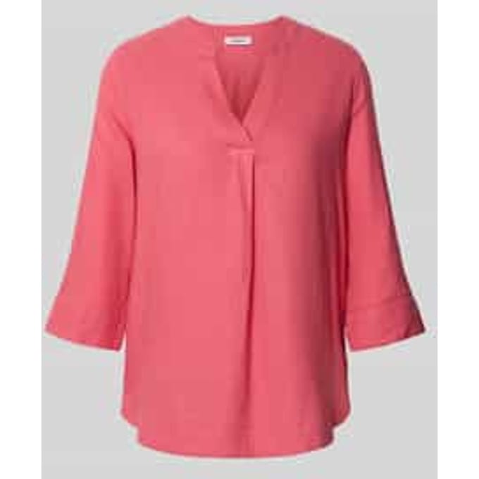 relaxed fit tuniek van mix van linnen en viscose