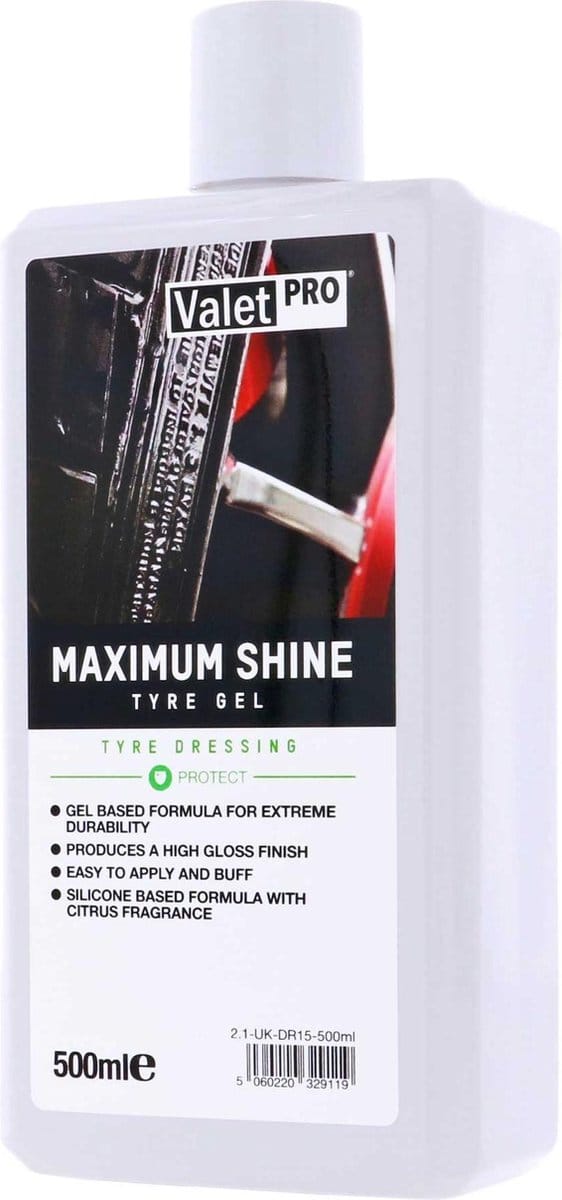 Valet Pro Maximum Shine Tyre Gel - 500ml
