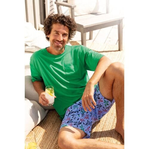 Hajo heren pyjamashirt groen Groen man 58