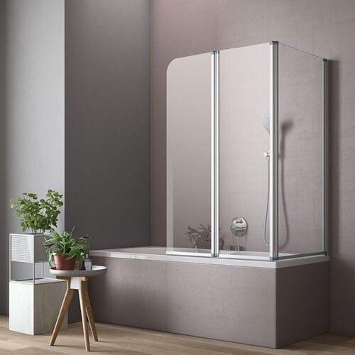 GEO maw flex folding bath screen 3-pcs, 160 cm FOLDING1600