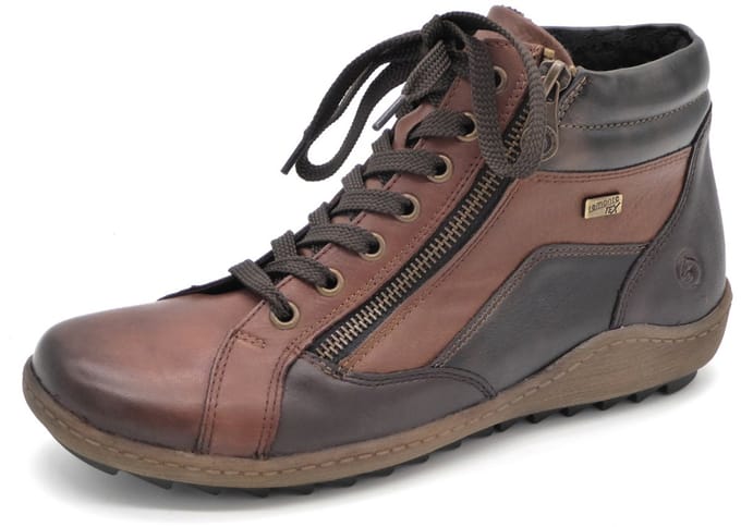Remonte Dames Veterboot - R1458-22 Bruin/Combi - Maat 42