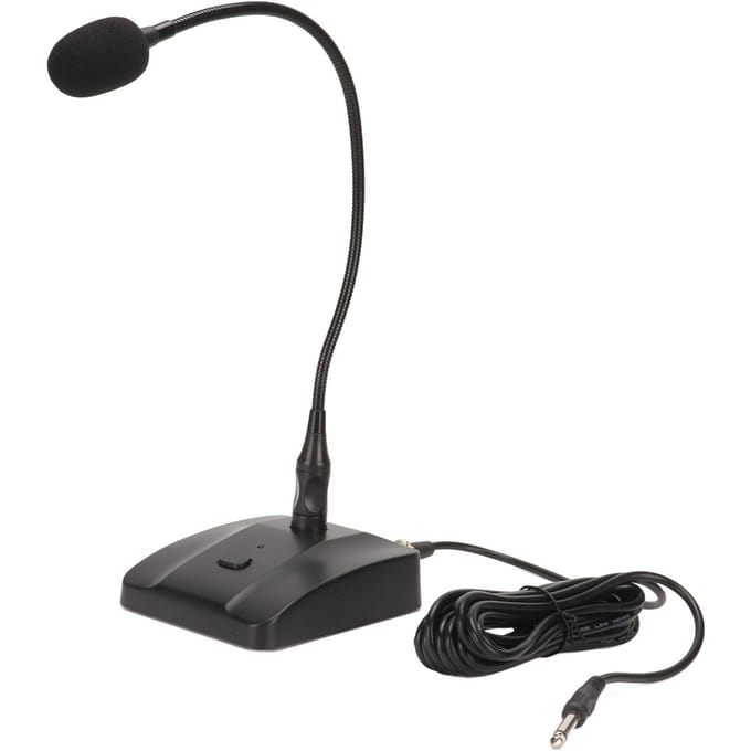 Zwanenhals Condensatormicrofoon Professionele 6,35 mm Desktop Bedrade Microfoon voor Uitzending
