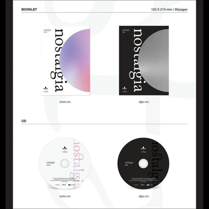 Album VICTON [NOSTALGIE] Random,No poster black