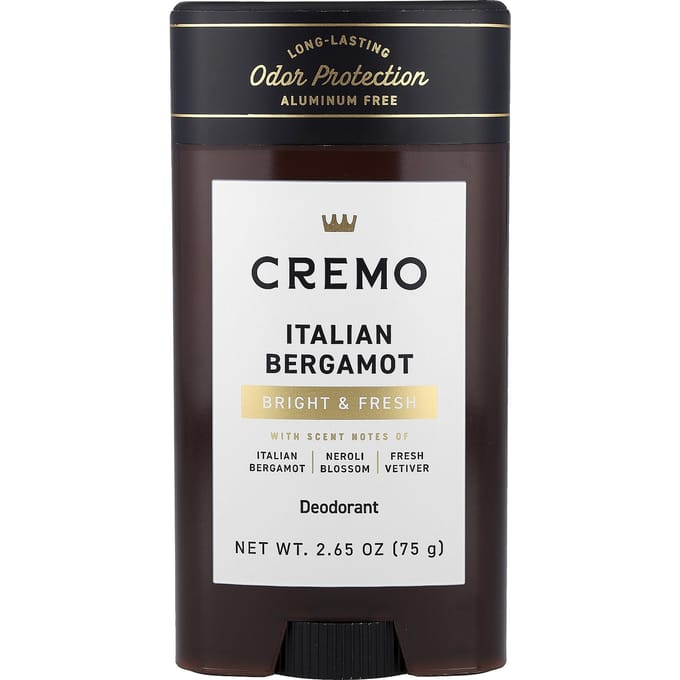 Cremo, Déodorant, Bergamote Italienne, 75g (2.65oz) black
