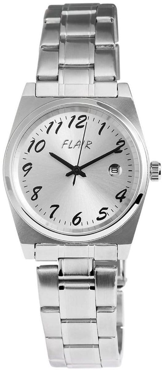 FLAIR Herenhorloge Edelstahl Datumaanduiding