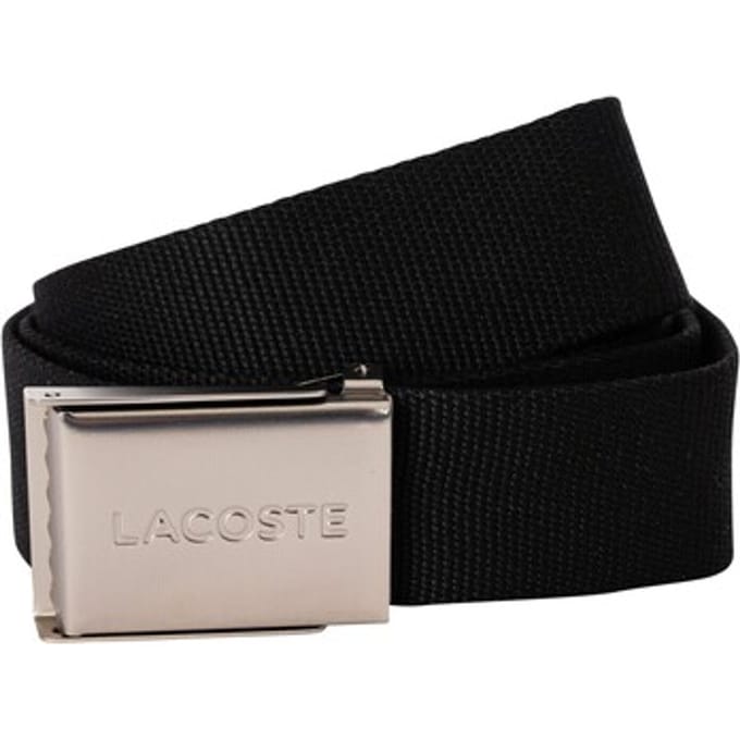LACOSTE Riem Casual Woven Strap W90 Black Zwart