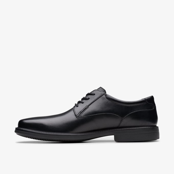 Wendell LaceII Zwarte Leren Schoenen