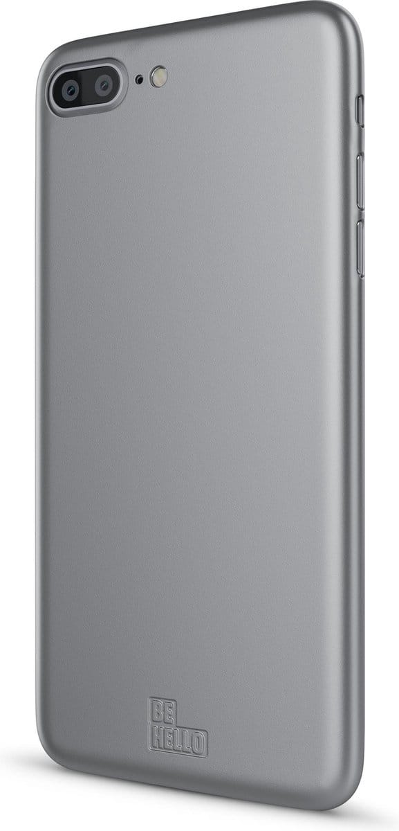 "BeHello iPhone 8 Plus  7 Plus  6s Plus  6 Plus Soft Touch Gel hoesje Back Case Zilver "