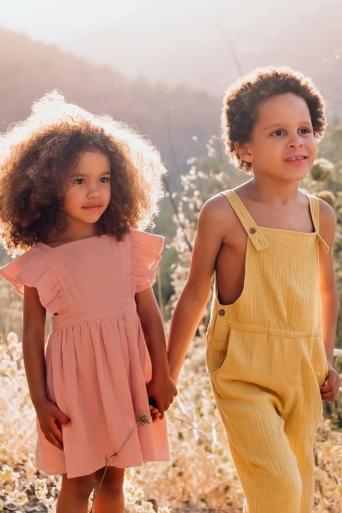 Louise Misha Overalls Amuel Honey Maat: 12Y | Baby Rompers Outlet | kids | Geel