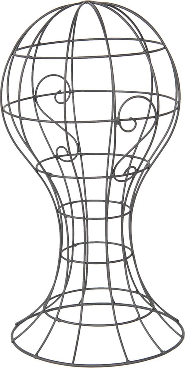 Clayre & Eef Hoeden display 12x12x51 cm Bruin Metaal Rond