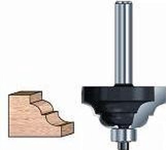 Klassieke profielfrees HM R4.8 Met lager kolf 8mm