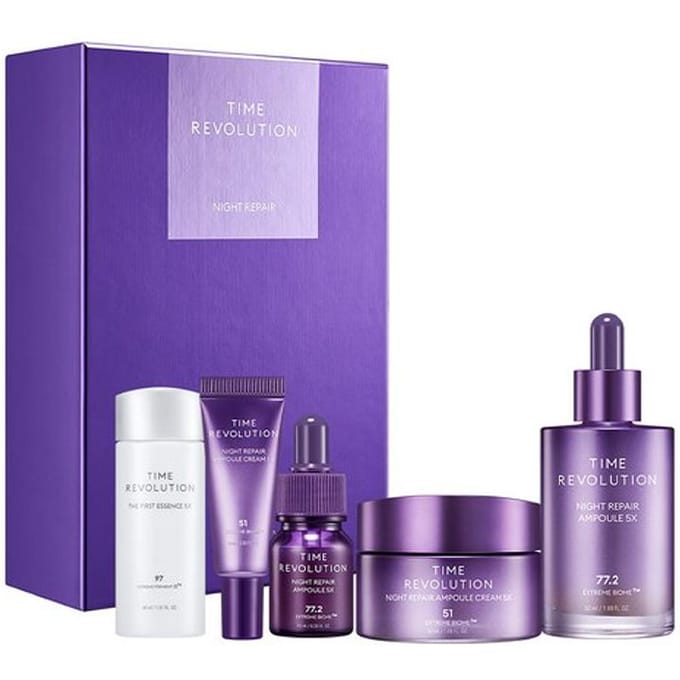 MISSHA Time Revolution Nachtherstel 2-Staps Speciale Set 5X Set purple