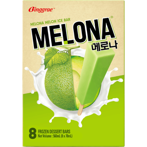 Binggrae Melona Meloenijslolly 8 x 70 ml