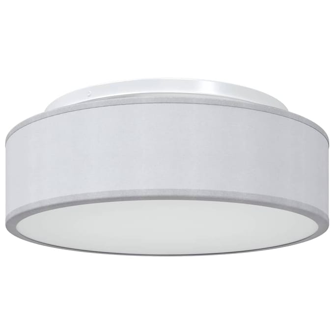 vidaXL Plafonnière met schijnwerpers Grijs 38 x 38 x 13,5 cm Stof