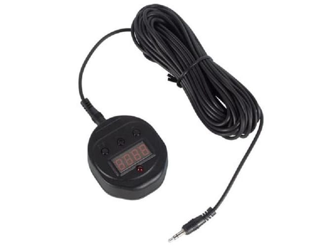 Velleman Teller voor bewegingsmelder PEM7D en PEM7DW, 4 digits, led, zwart