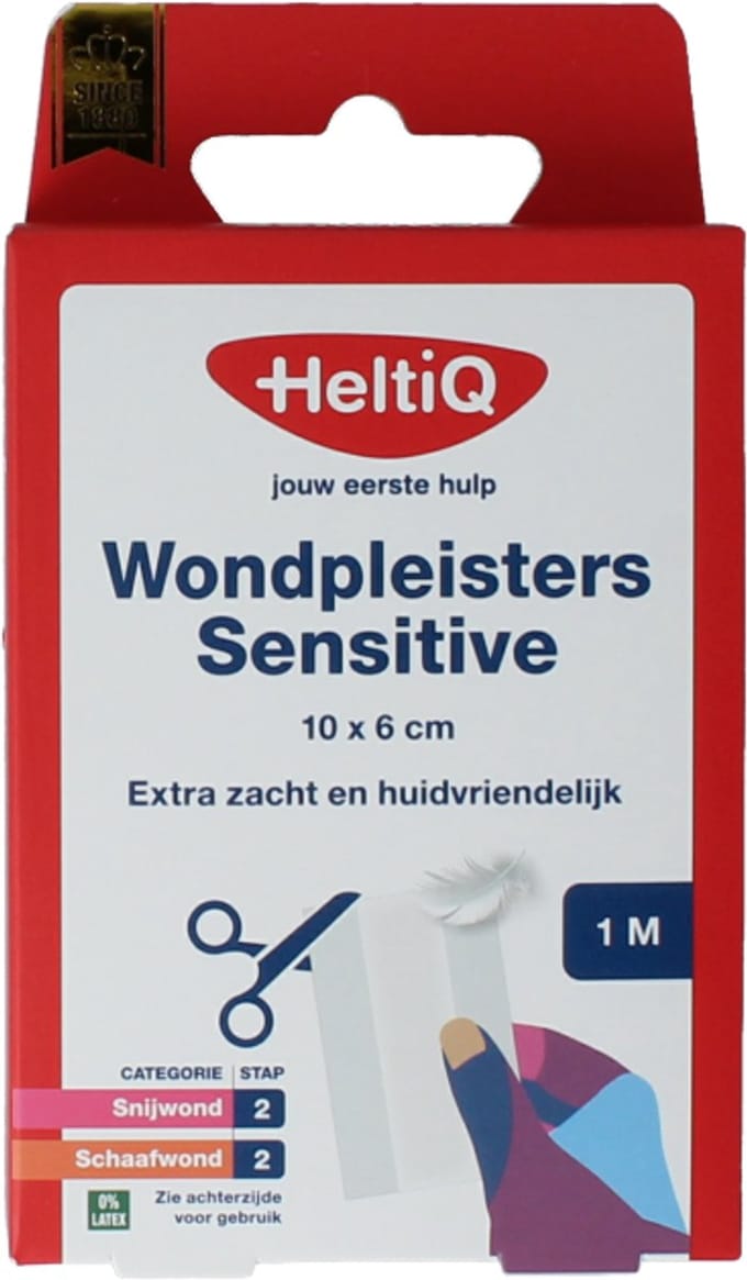 Heltiq Wondpleister sensitive 1mx6cm 1 Stuks