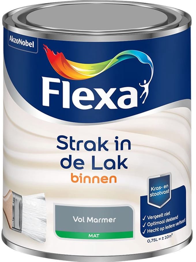 Flexa - Strak In De Lak Binnenlak Mat - Vol Marmer - Mengverf - 750 Ml