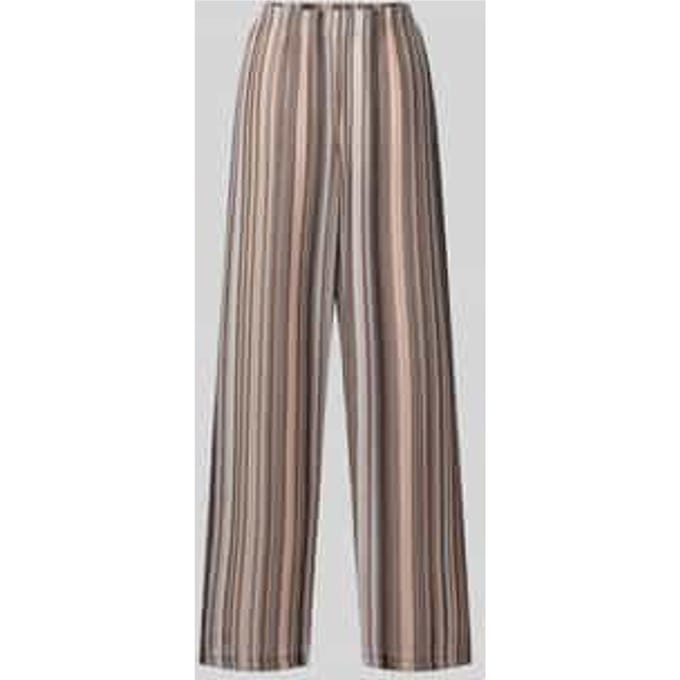 wide leg broek in all-over look met elastische band
