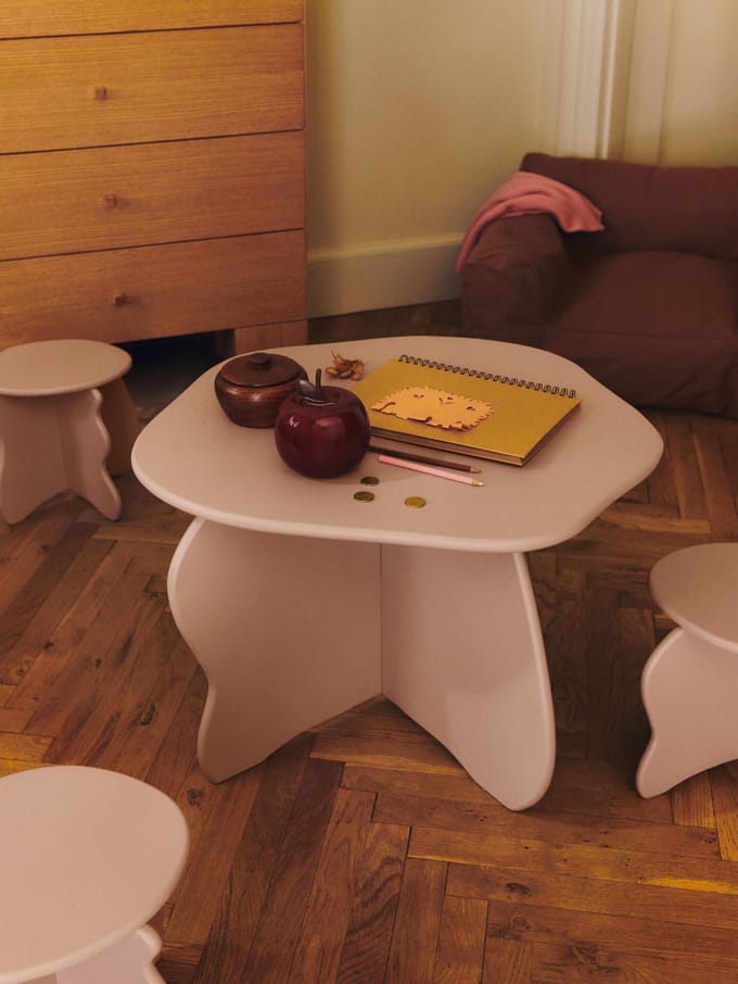 Ferm Living - Helling kruk - roze