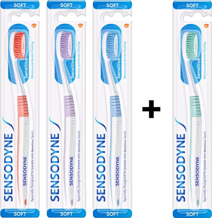 Sensodyne Tandenborstel - Ultra Sensitive 3 + 1 Gratis