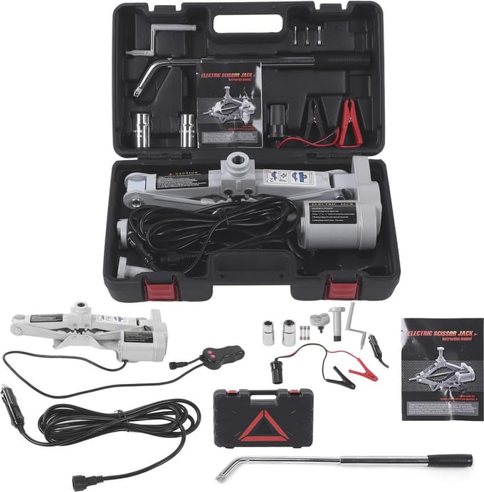 Elektrische Krik 12V tot 42 cm - Ideaal voor SUV en Auto
