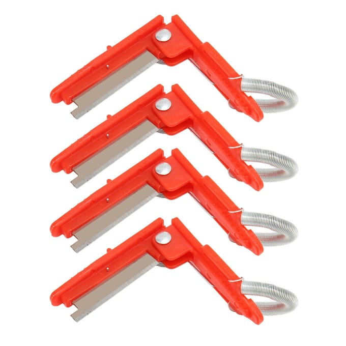 10 stuks Duim Snoeischaar Mes Multifunctioneel Duim Fruitplukapparaat voor Fruit Groente Tuin red