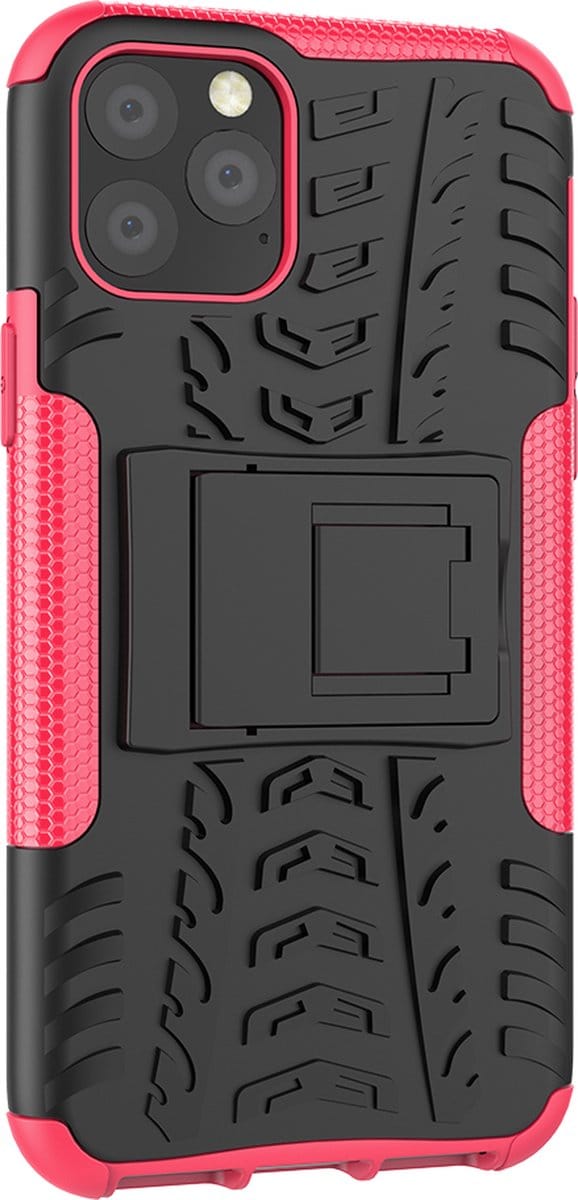 Peachy Shockproof bescherming hoesje geschikt voor iPhone 11 Pro case - Roze goud