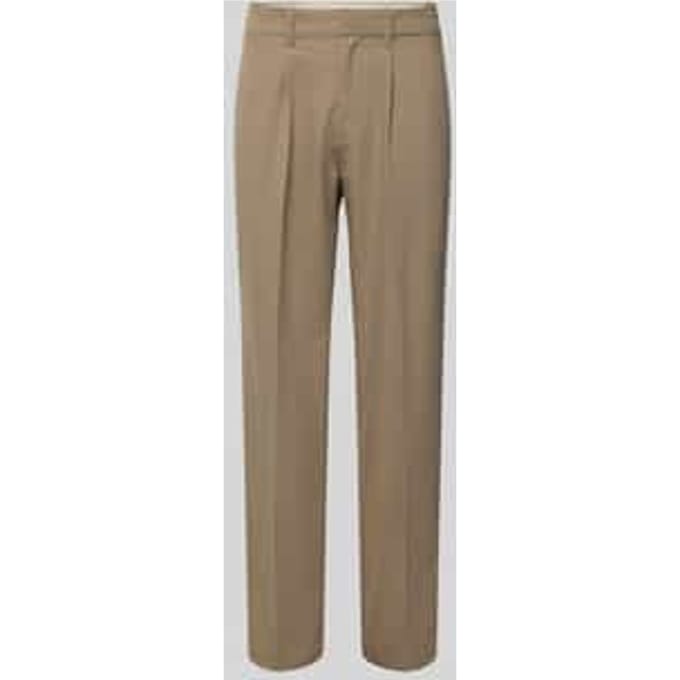 Loose fit stoffen broek met plooi aan de taille model 'KARL'
