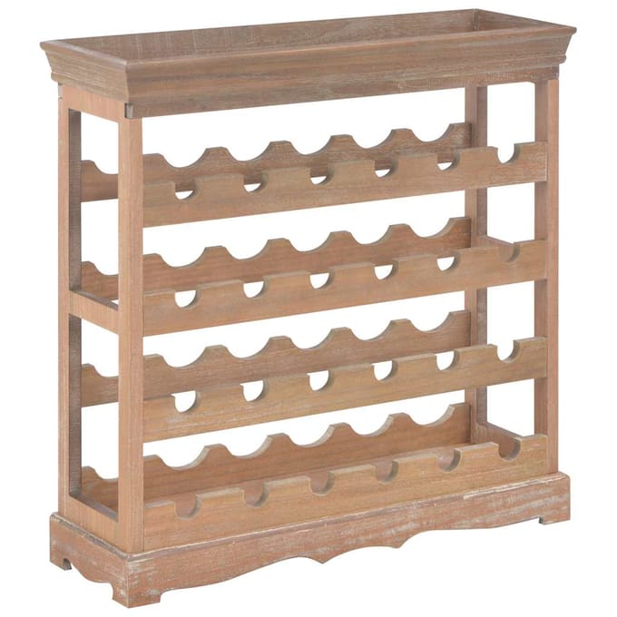 vidaXL - Wijnkast - 70x22,5x70,5 - cm - mdf - bruin