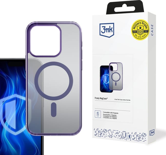 Apple iPhone 14 Pro Max - 3mk Frosty MagCase Paars