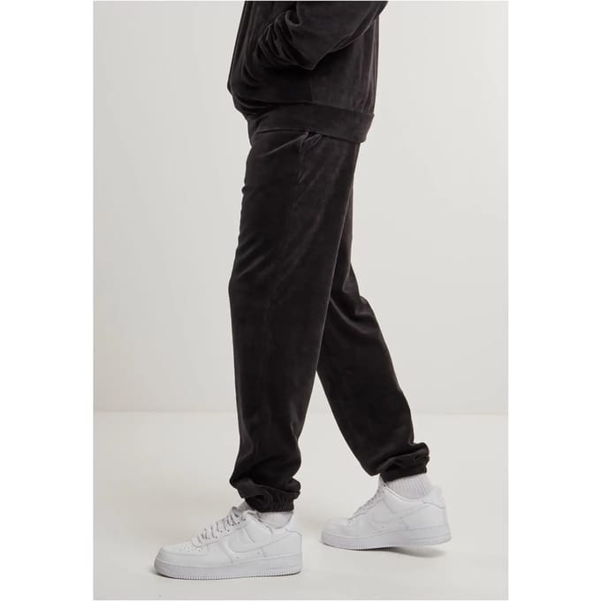 Urban Classics - Velvet Trainingsbroek - M - Zwart