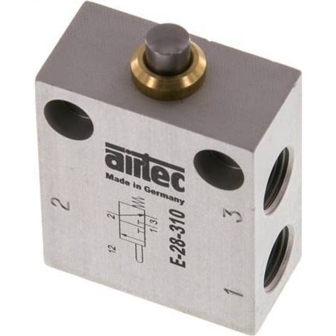 3/2 G1/8'' NC Nokbediend Ventiel 0-12bar/0-168psi Airtec