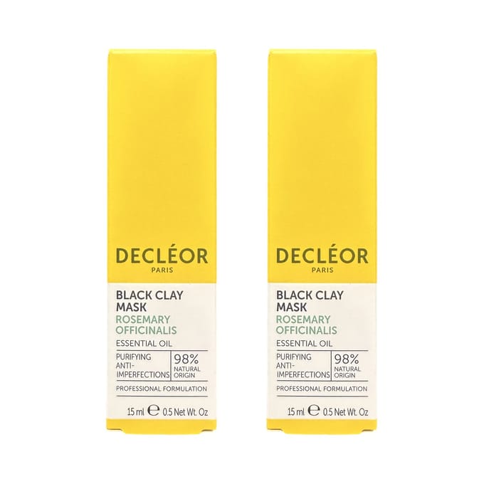 Decleor - Black Clay Mask - Rosemary Officinalis - Gezichtsmasker - 2x15 ml