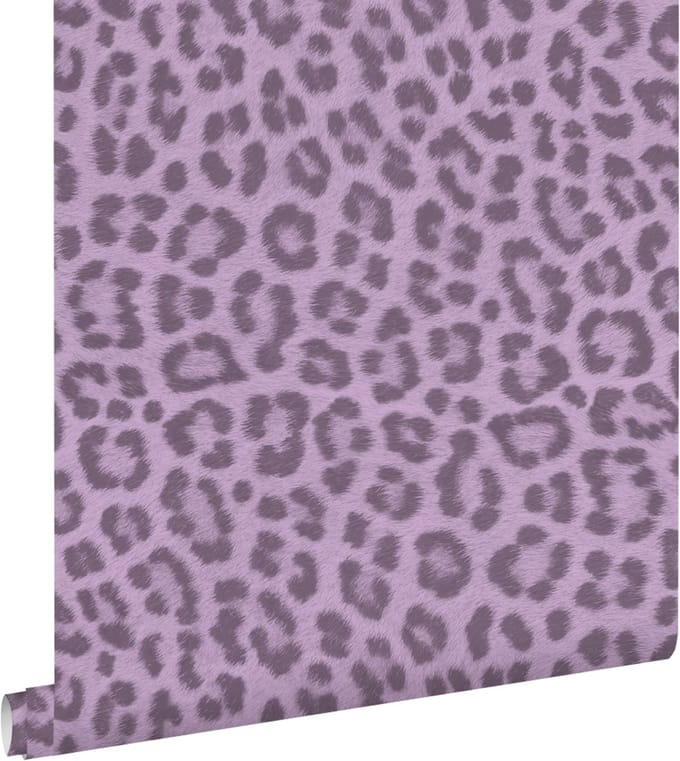 ESTAhome behang panterprint lila paars - 53 cm x 10.05 m - 131437