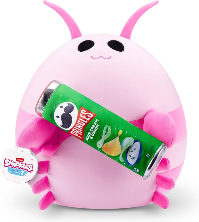 Snackles Series 2 - Garnaal Lily met Pringles - 38 cm van ZURU