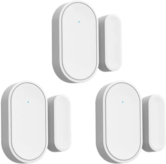 Draadloze Deur Sensor - Raam Magneet - Huis Beveiliging - Lange Zendafstand - 3 Stuks - Wit