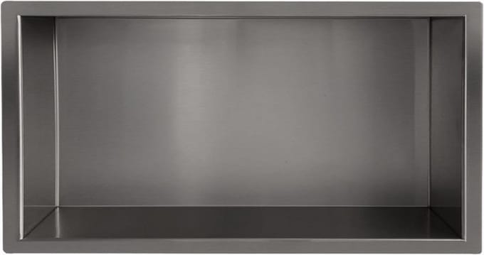 Wiesbaden Demis inbouwnis 30 x 60 x 7 cm gunmetal