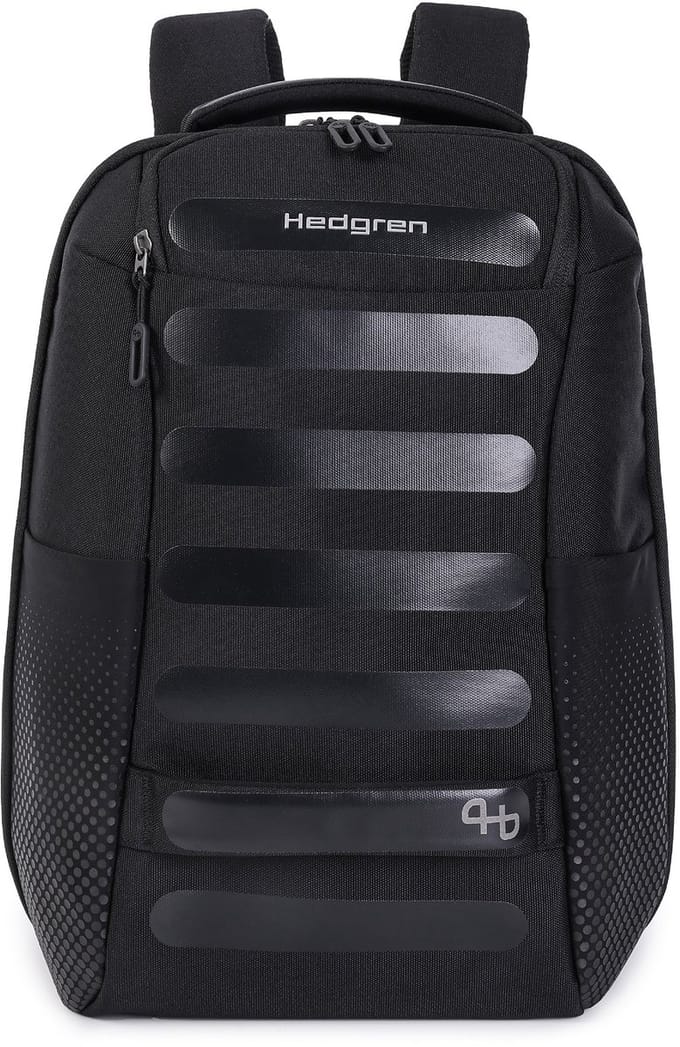 Hedgren Handle M Rugzak 15,6 inch met 2 compartimenten en RFID-bescherming – Middelgroot – Zwart