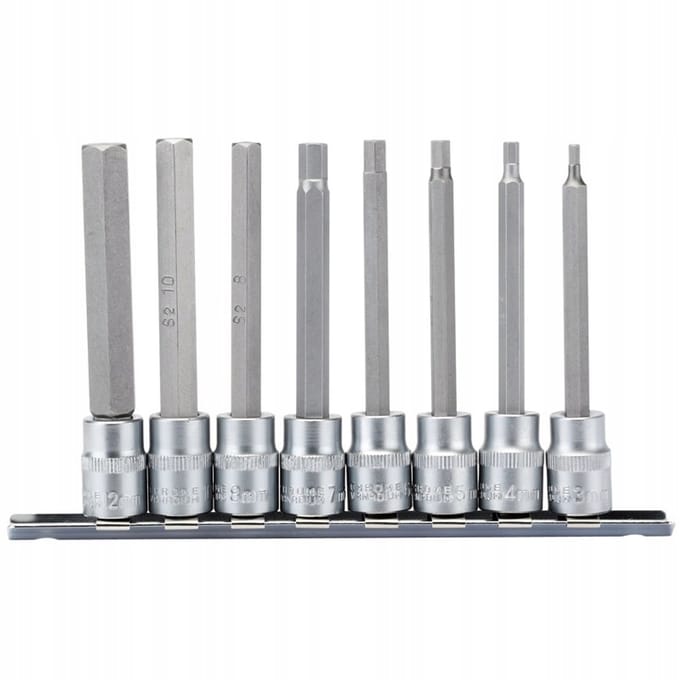 Draper Expert Lange Inbussleutels met Dop 3/8''