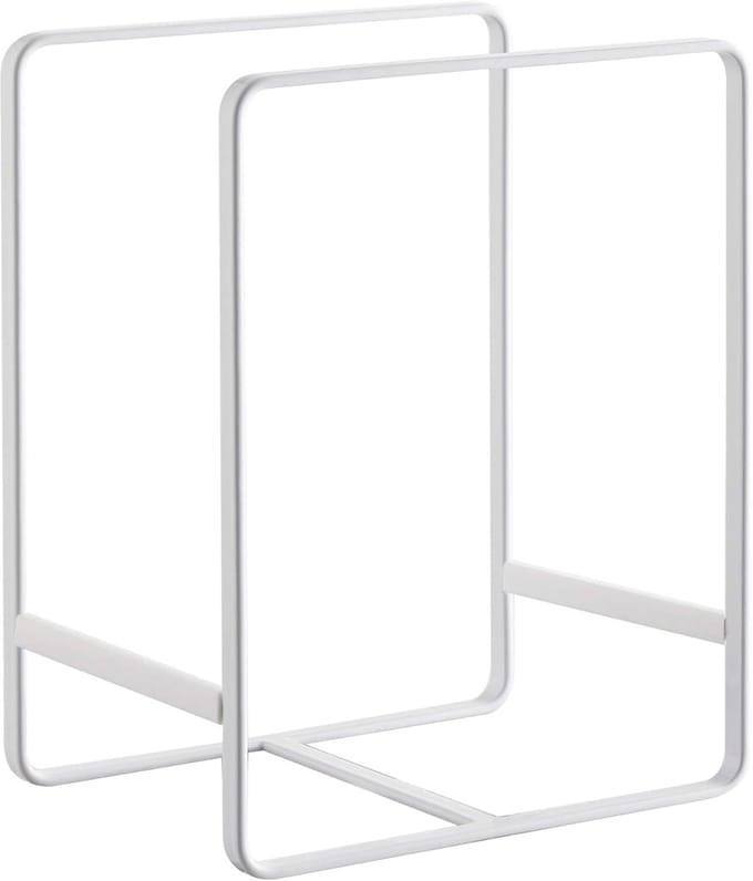Bordenorganizer, wit, staal/siliconen, 11,5 x 16 x 20 cm