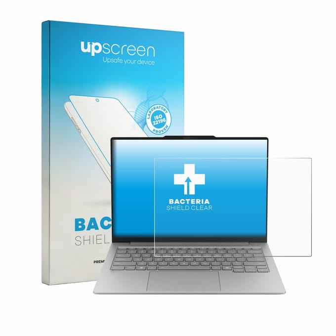 upscreen - Screenprotector voor Lenovo ThinkBook 14X - Folie Beschermfolie transparant antibacterieel