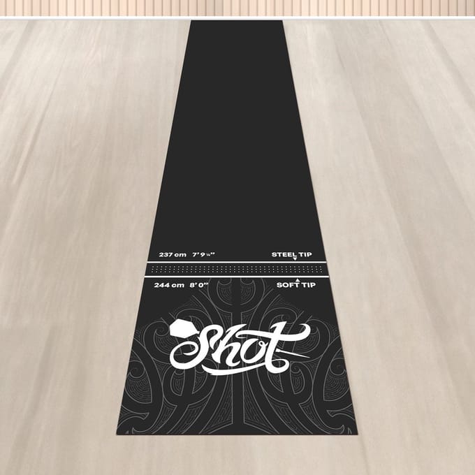 Shot Rubber Dart Mat 300x62 cm