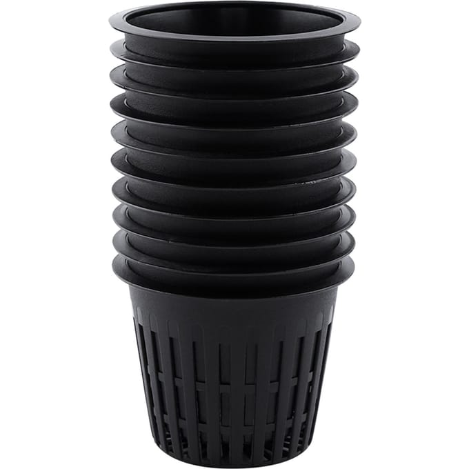 10 stuks Zware Mesh Pot Net Cup Mand Hydroponische Plant Kweek Kloon Zwart black