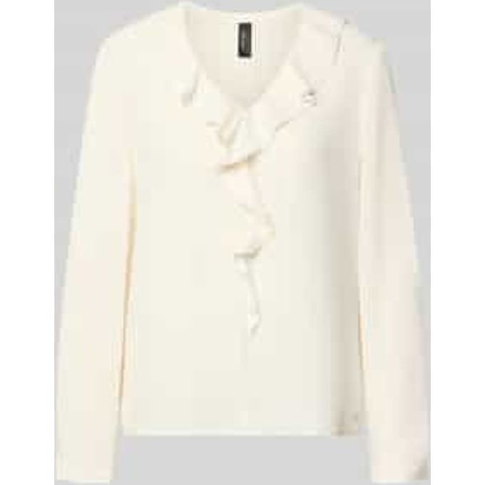 relaxed fit blouse met ruches
