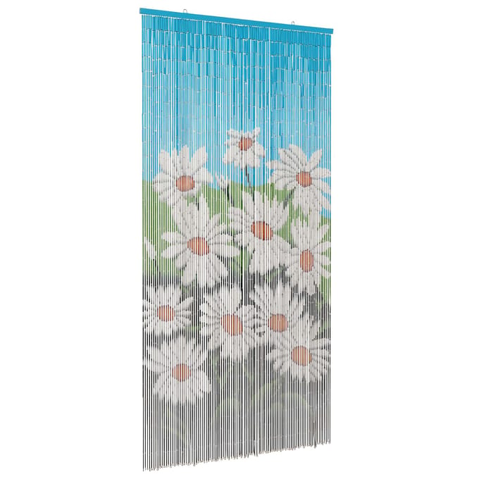 vidaXL - Insect - Deur - Gordijn - Meerkleurig - 100 - x - 200 - cm - Bamboe